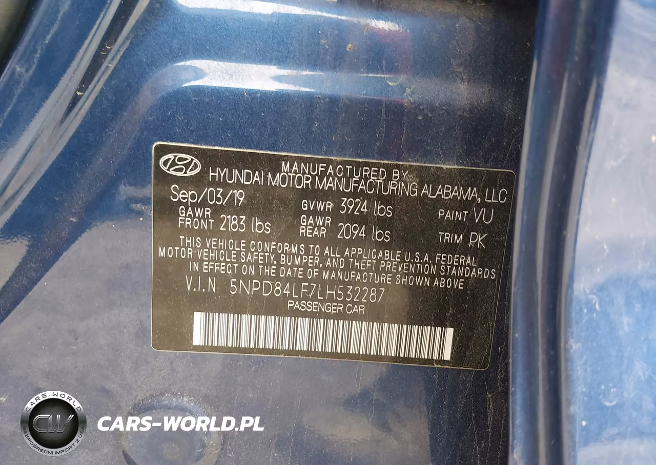 2020 Hyundai Elantra Sel VIN:5NPD84LF7LH532287 - 9