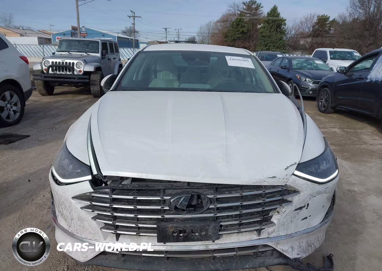 2022 Hyundai Sonata Hybrid Blue VIN:KMHL24JJ7NA049800 - 12
