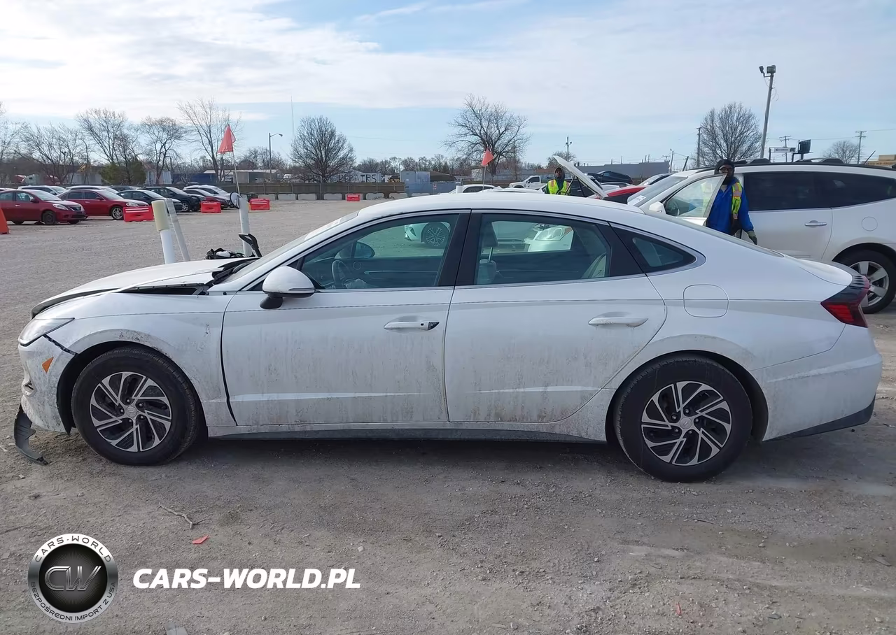 2022 Hyundai Sonata Hybrid Blue VIN:KMHL24JJ7NA049800 - 14