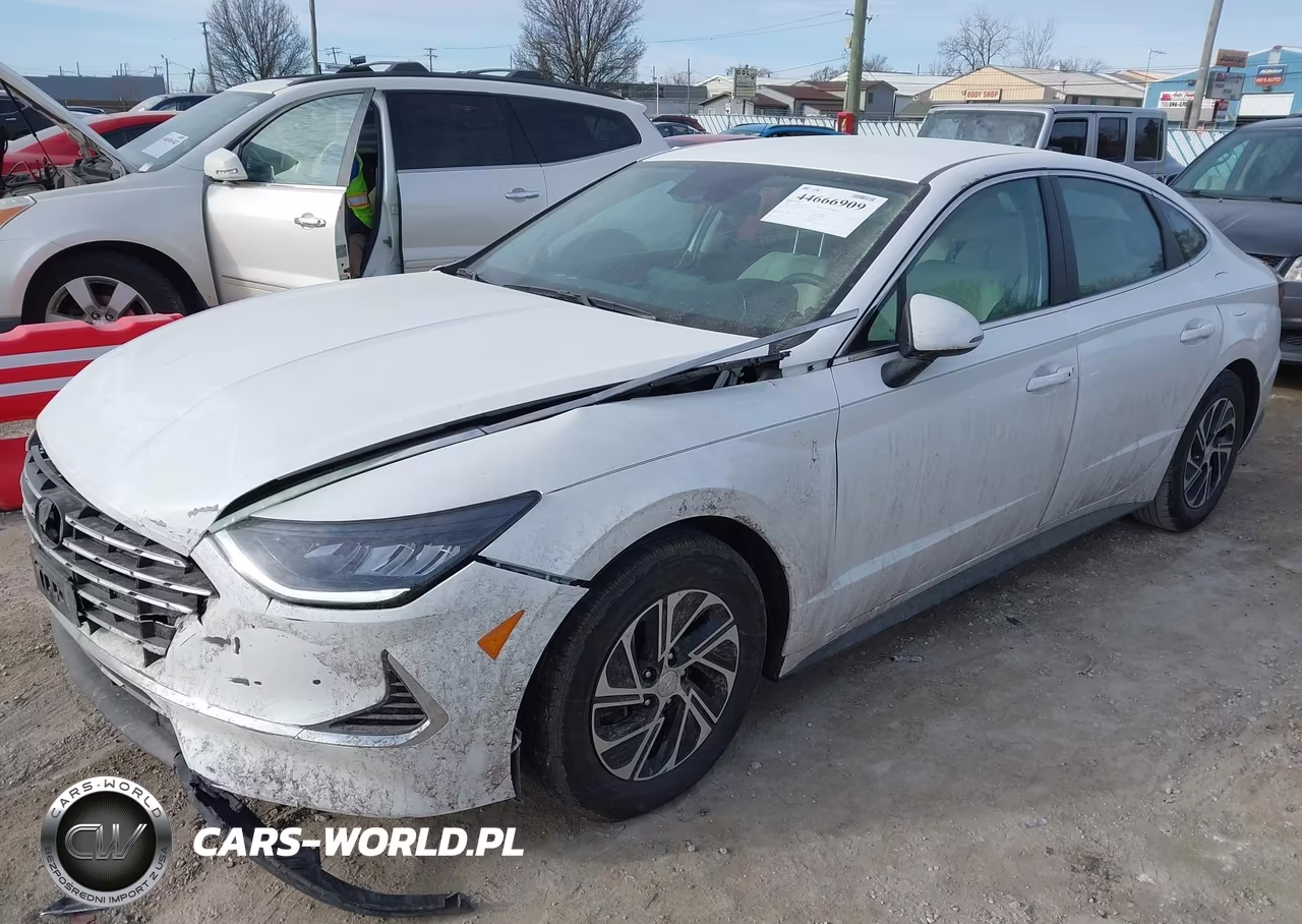 2022 Hyundai Sonata Hybrid Blue VIN:KMHL24JJ7NA049800 - 2