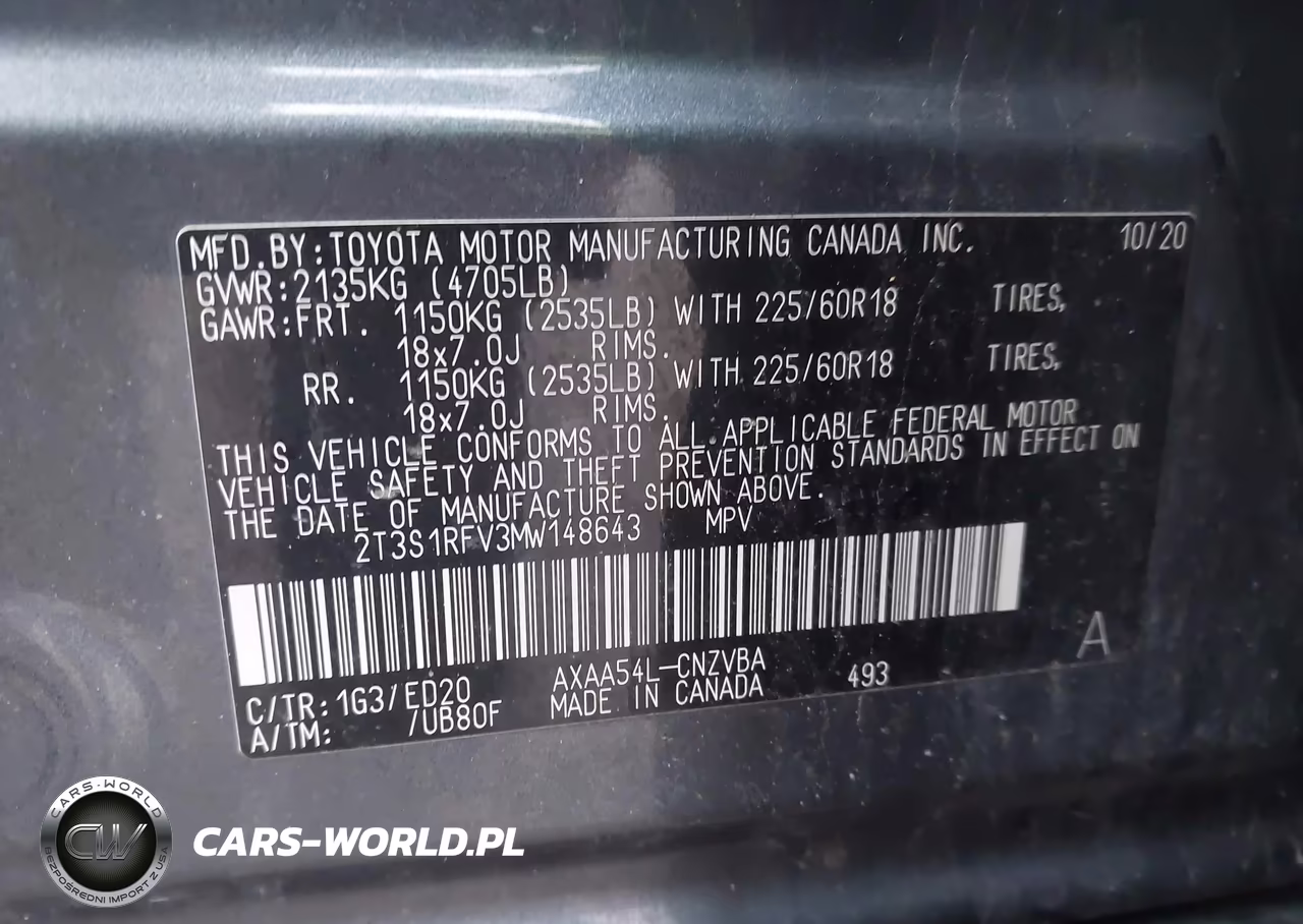 2021 Toyota Rav4 Trd Off-Road VIN:2T3S1RFV3MW148643 - 9