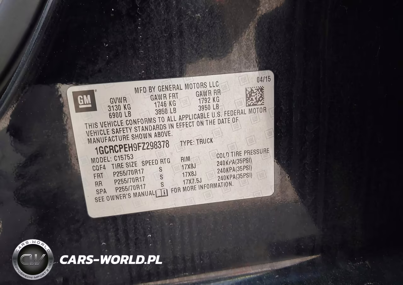 2015 Chevrolet Silverado 1500 Ls VIN:1GCRCPEH9FZ298378 - 9