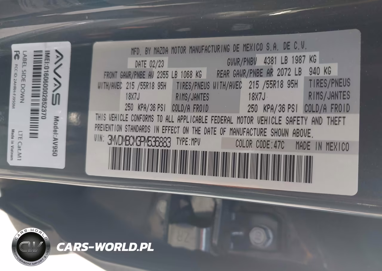 2023 Mazda Cx-30 2.5 S Carbon Edition VIN:3MVDMBCM3PM536883 - 9
