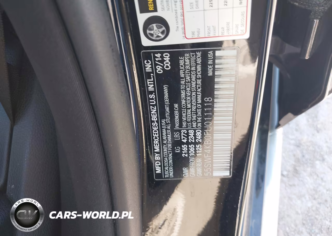 2015 Mercedes-Benz C 300 4Matic VIN:55SWF4KB0FU011118 - 9