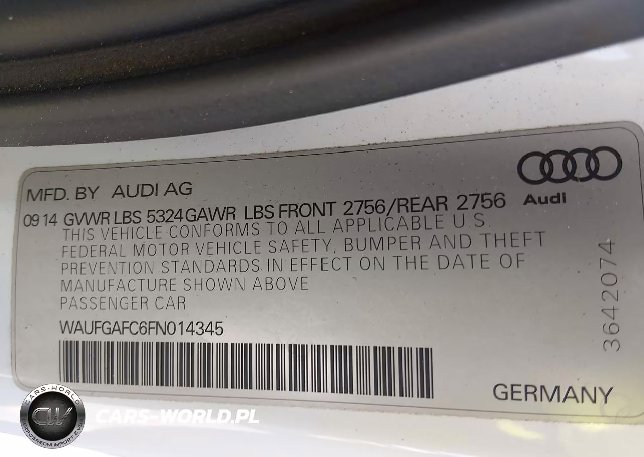 2015 Audi A6 3.0T Premium Plus VIN:WAUFGAFC6FN014345 - 9