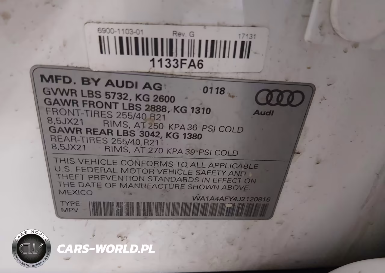 2018 Audi Sq5 3.0T Premium Plus VIN:WA1A4AFY4J2120816 - 9