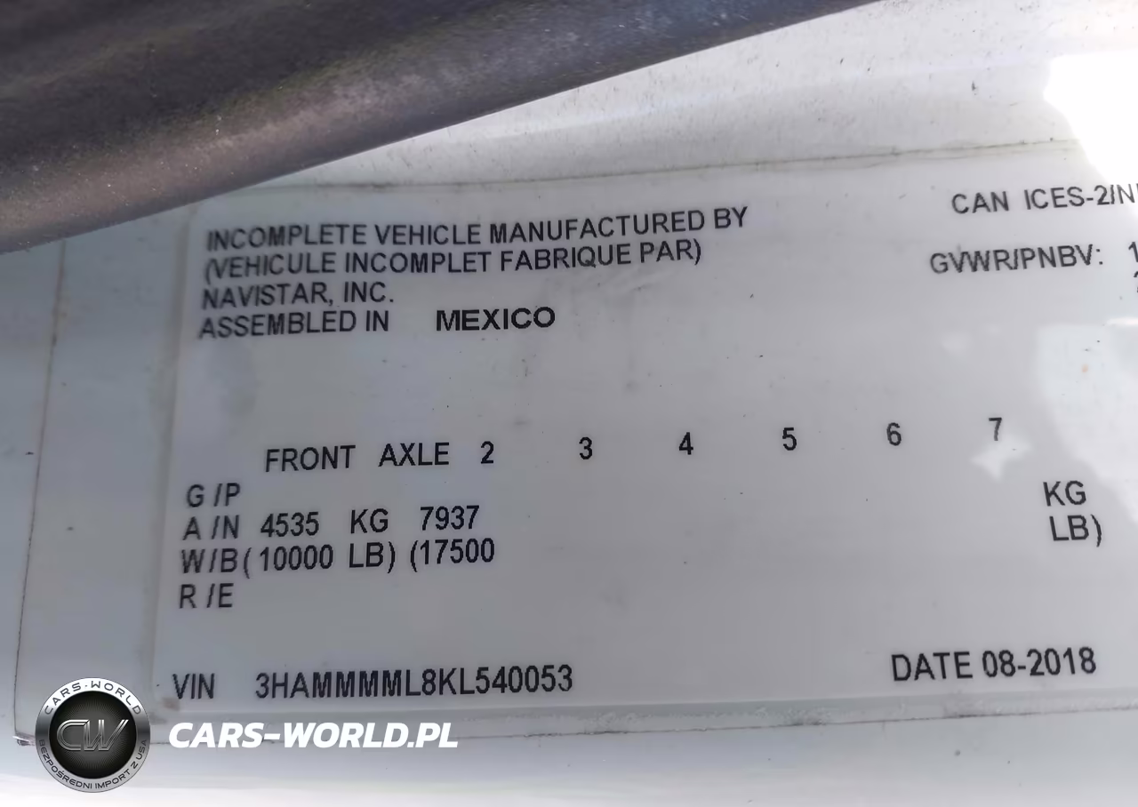 2019 International Durastar 4300 VIN:3HAMMMML8KL540053 - 8