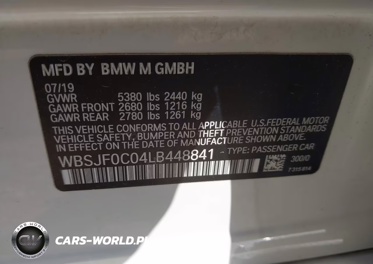 2020 BMW M5 VIN:WBSJF0C04LB448841 - 9