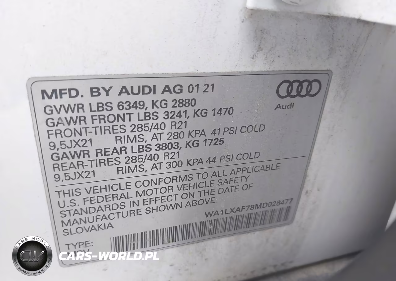2021 Audi Q7 Premium Plus 55 Tfsi Quattro Tiptronic VIN:WA1LXAF78MD028477 - 9