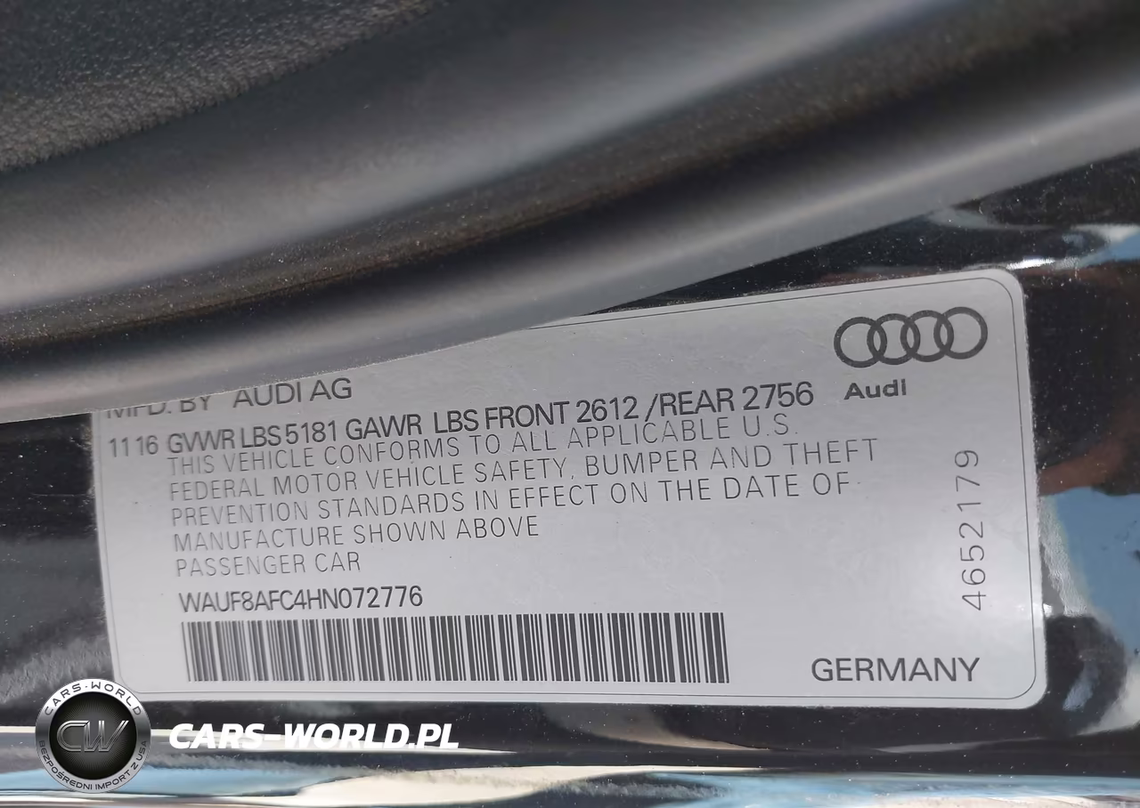 2017 Audi A6 2.0T Premium VIN:WAUF8AFC4HN072776 - 9