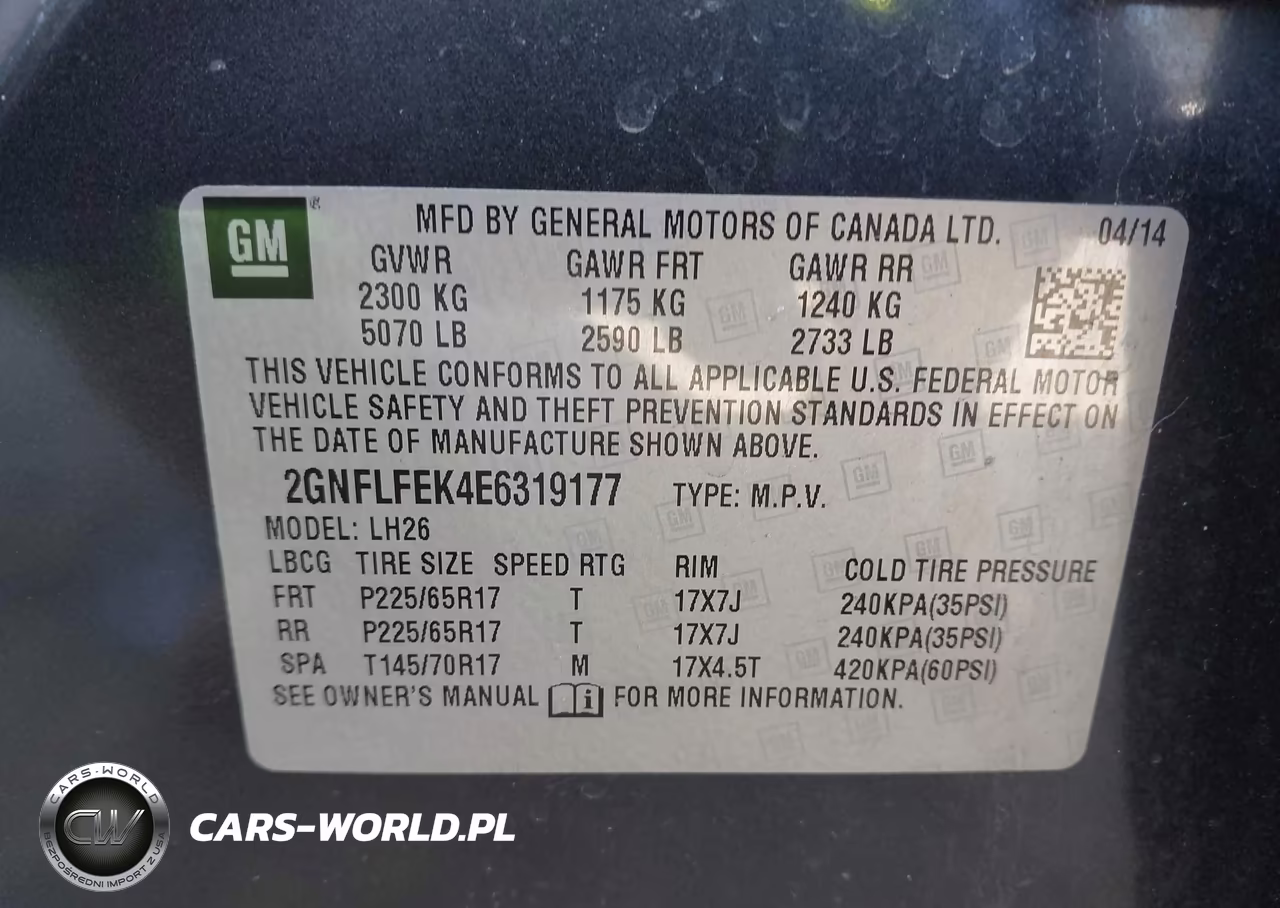 2014 Chevrolet Equinox 1Lt VIN:2GNFLFEK4E6319177 - 9