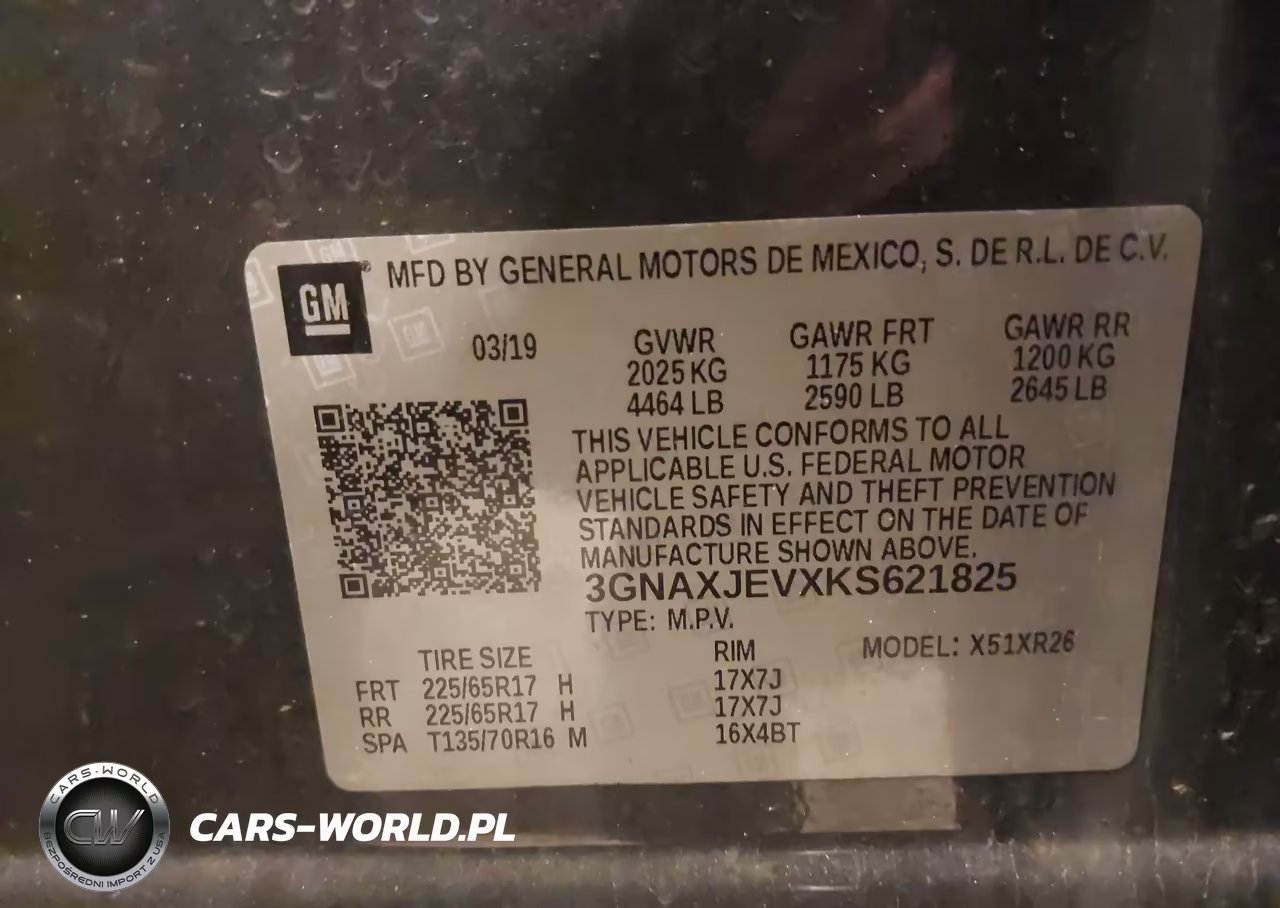 2019 Chevrolet Equinox Lt VIN:3GNAXJEVXKS621825 - 9