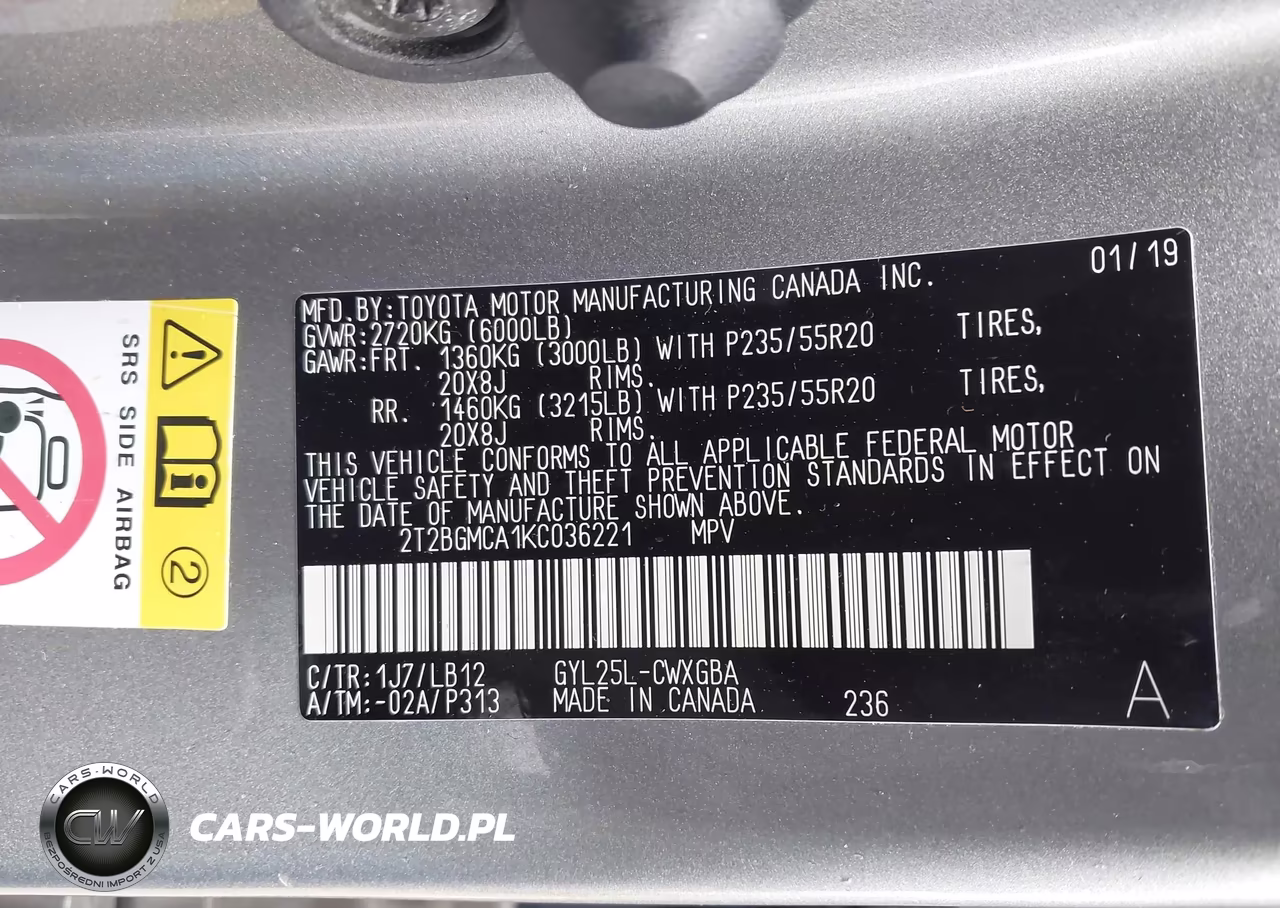 2019 Lexus Rx 450H VIN:2T2BGMCA1KC036221 - 9