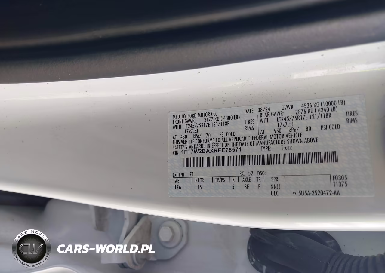 2024 Ford F-250 Xl VIN:1FT7W2BAXREE78571 - 7