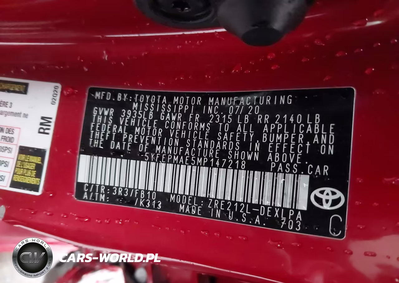 2021 Toyota Corolla Le VIN:5YFEPMAE5MP147218 - 9
