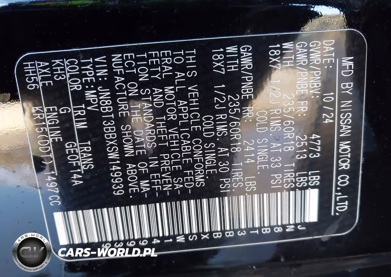 2025 Nissan Rogue Sv Intelligent Awd VIN:JN8BT3BBXSW149939 - 9