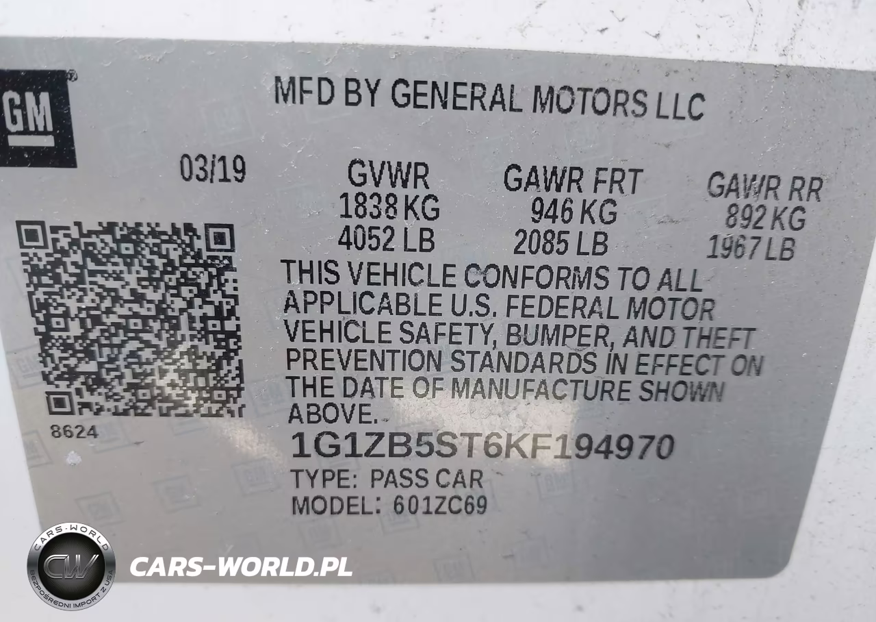 2019 Chevrolet Malibu 1Ls VIN:1G1ZB5ST6KF194970 - 9