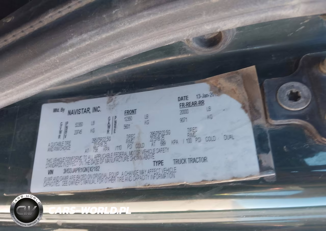 2016 International Prostar VIN:3HSDJAPR1GN742182 - 8