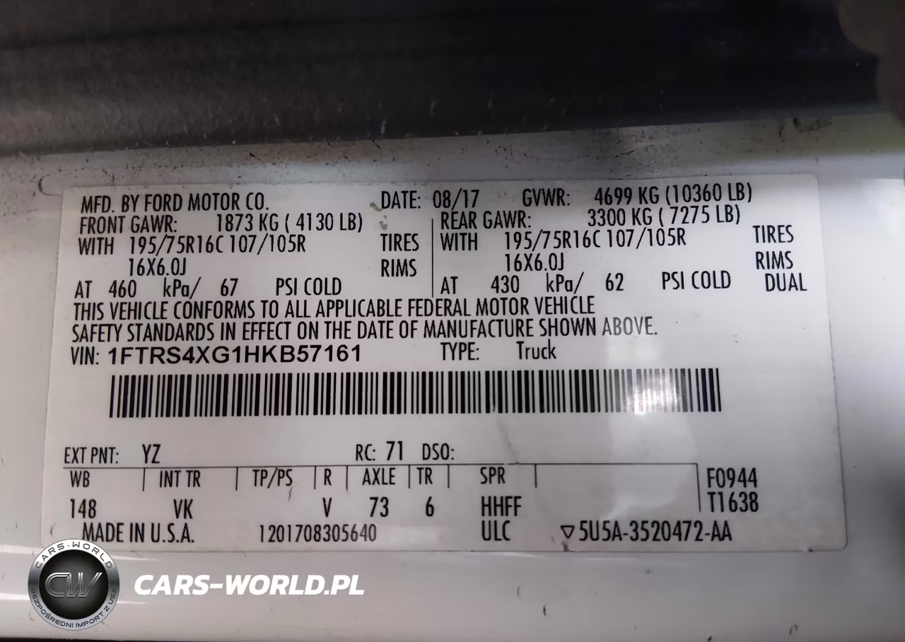 2017 Ford Transit-350 VIN:1FTRS4XG1HKB57161 - 9