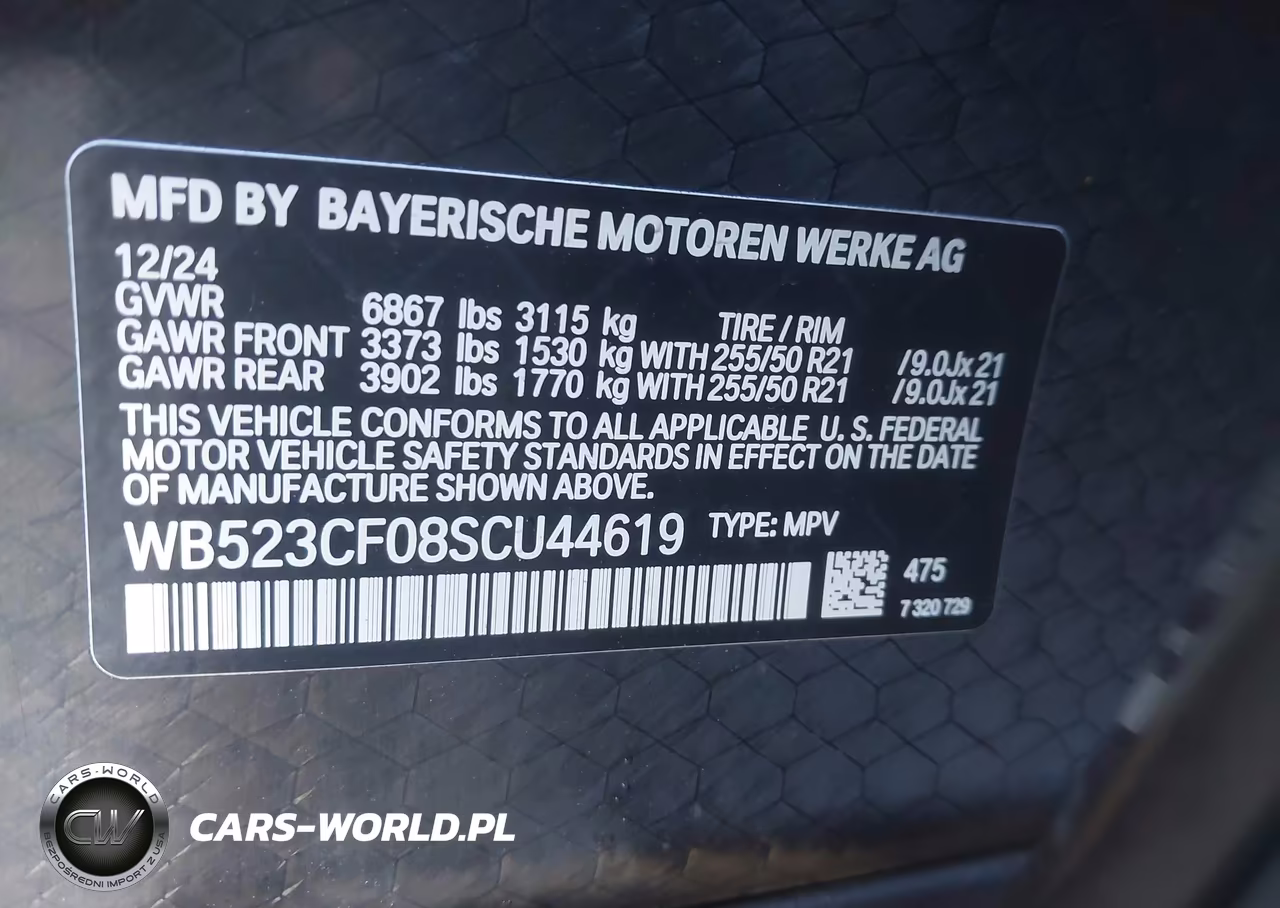 2025 BMW Ix xDrive50 VIN:WB523CF08SCU44619 - 9
