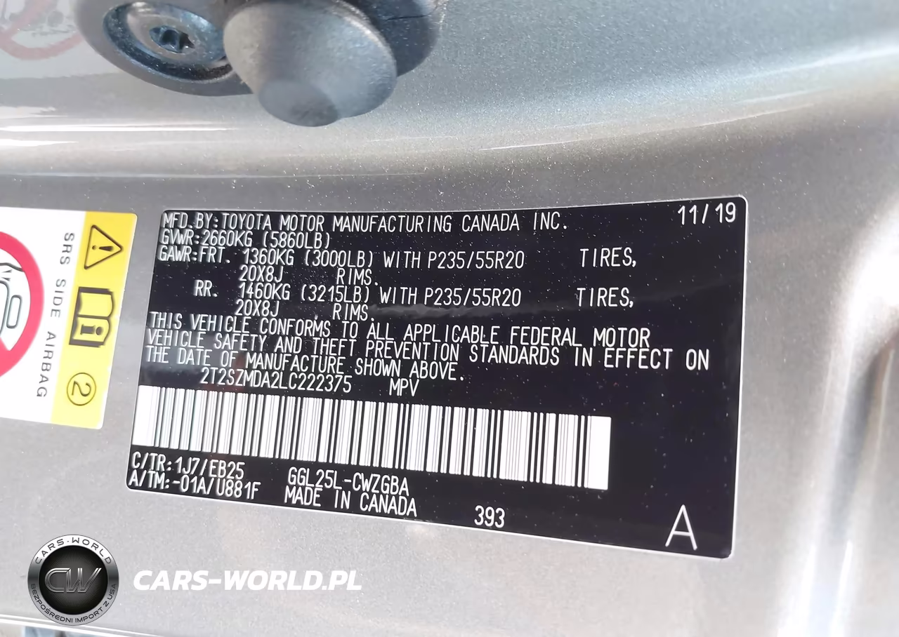 2020 Lexus Rx 350 F Sport VIN:2T2SZMDA2LC222375 - 9