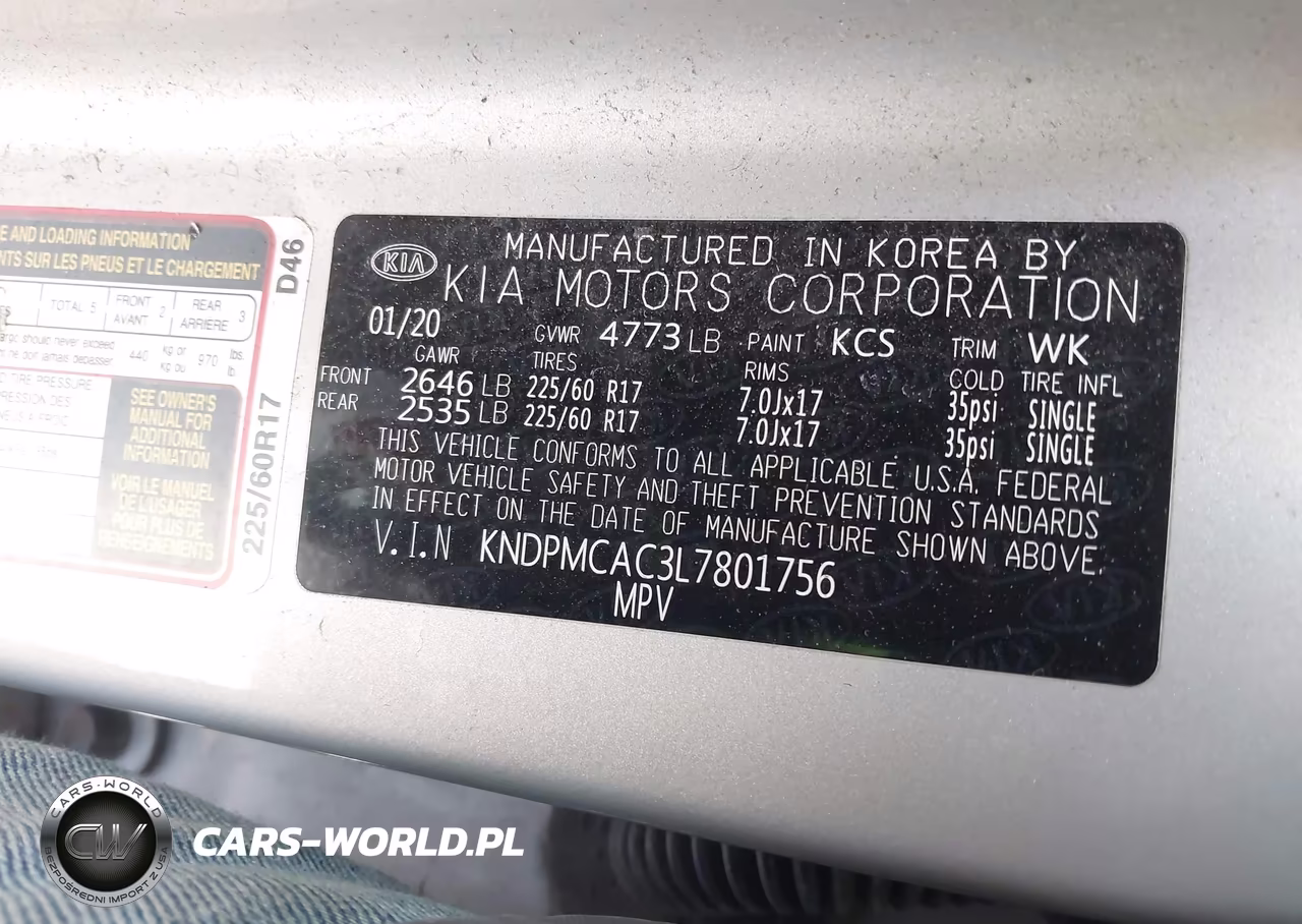 2020 Kia Sportage Lx VIN:KNDPMCAC3L7801756 - 9