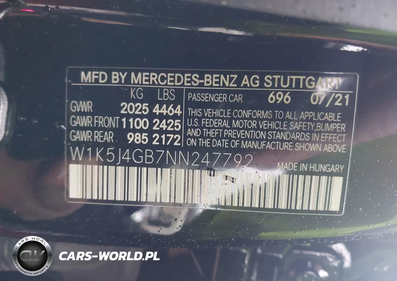 2022 Mercedes-Benz Cla 250 Coupe VIN:W1K5J4GB7NN247792 - 9