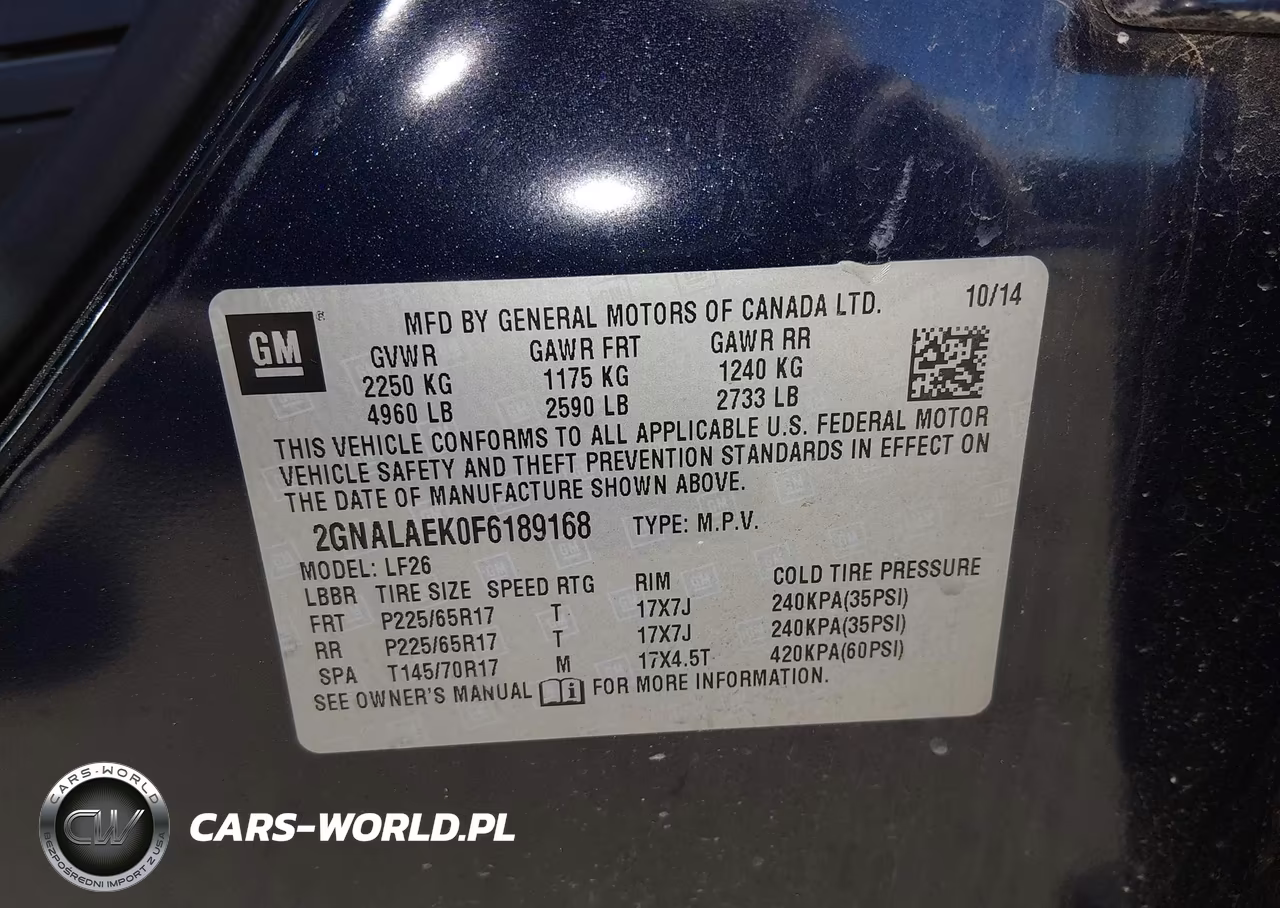 2015 Chevrolet Equinox Ls VIN:2GNALAEK0F6189168 - 9