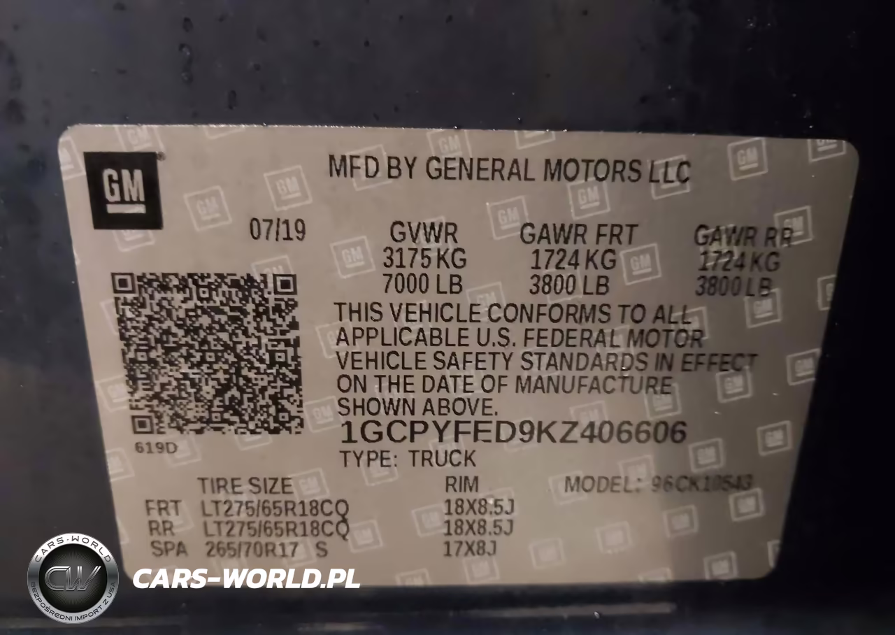2019 Chevrolet Silverado 1500 Lt Trail Boss VIN:1GCPYFED9KZ406606 - 9