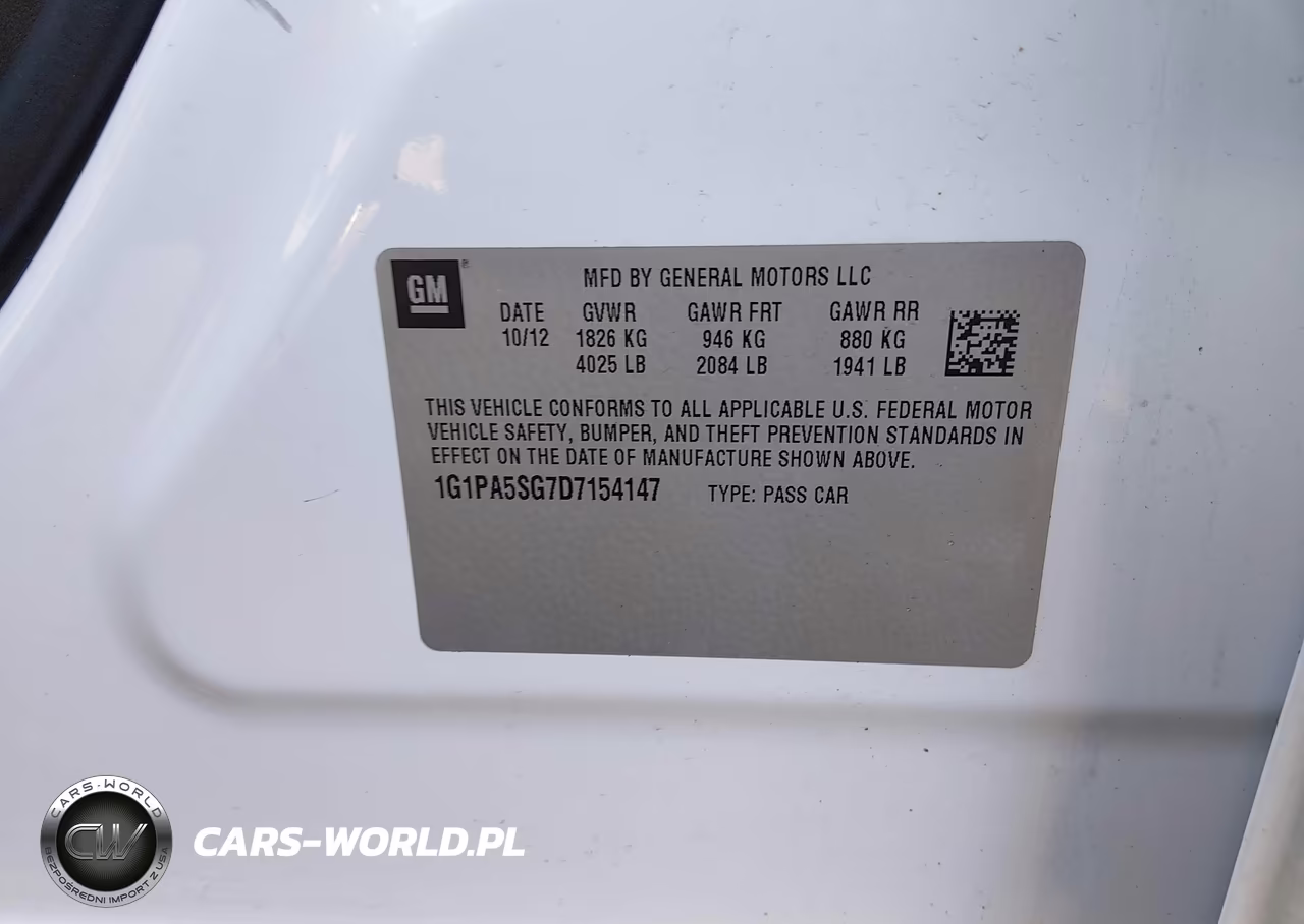 2013 Chevrolet Cruze Ls Auto VIN:1G1PA5SG7D7154147 - 9