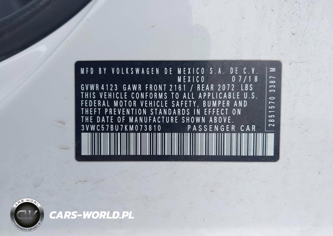 2019 Volkswagen Jetta 1.4T R-Line-1.4T S-1.4T Se VIN:3VWC57BU7KM073810 - 9