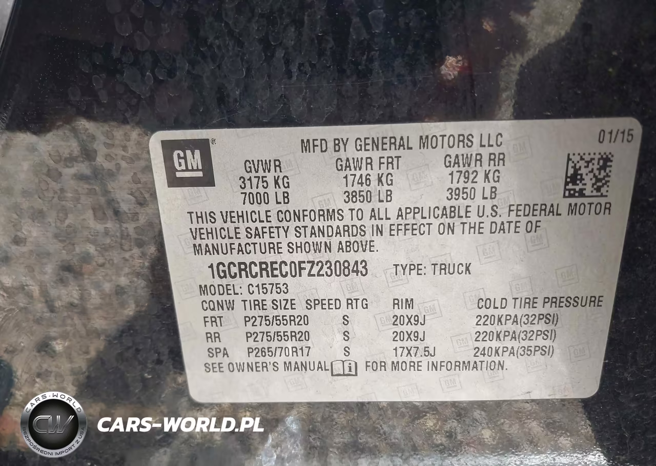 2015 Chevrolet Silverado 1500 1Lt VIN:1GCRCREC0FZ230843 - 9