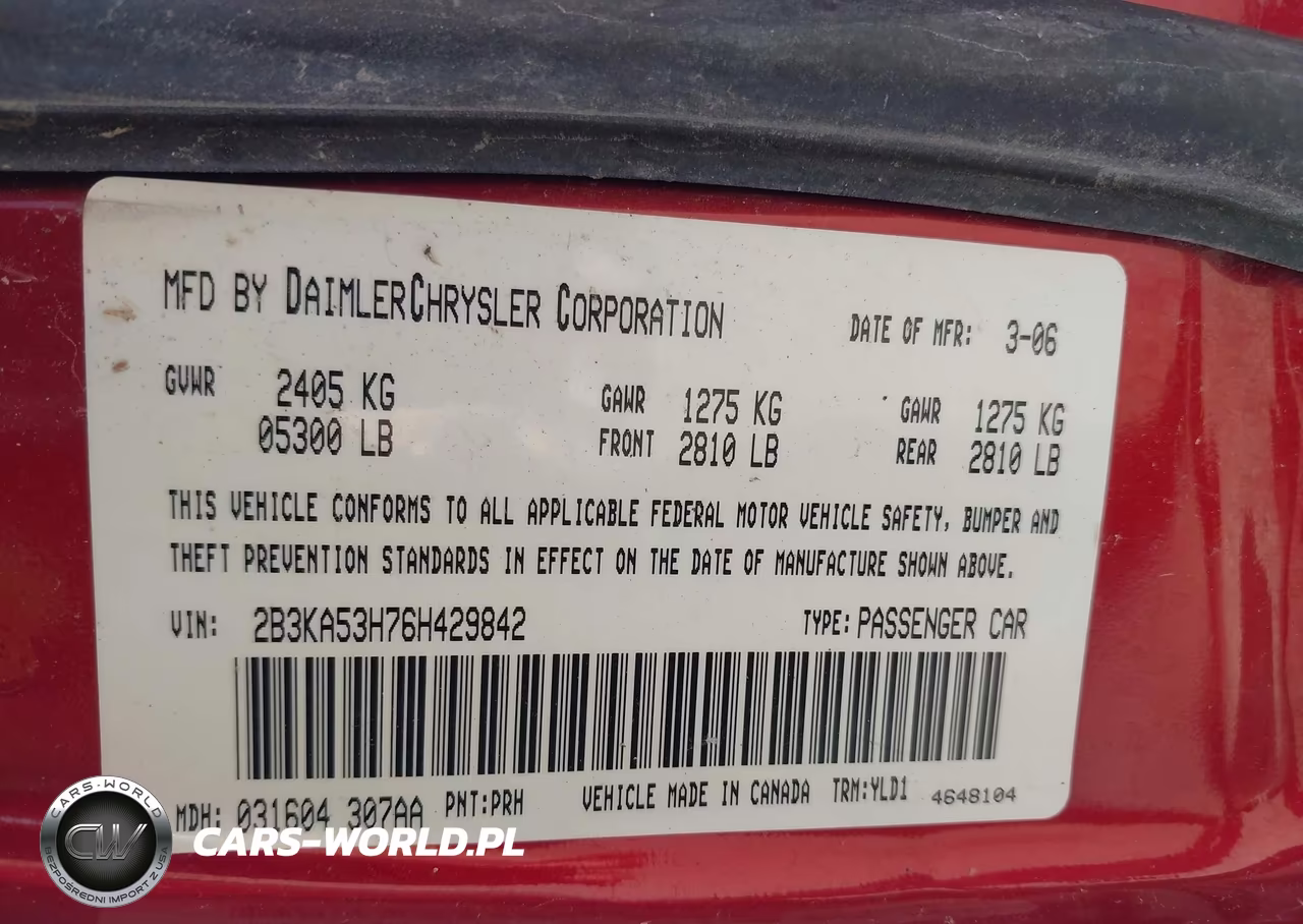 2006 Dodge Charger Rt VIN:2B3KA53H76H429842 - 9