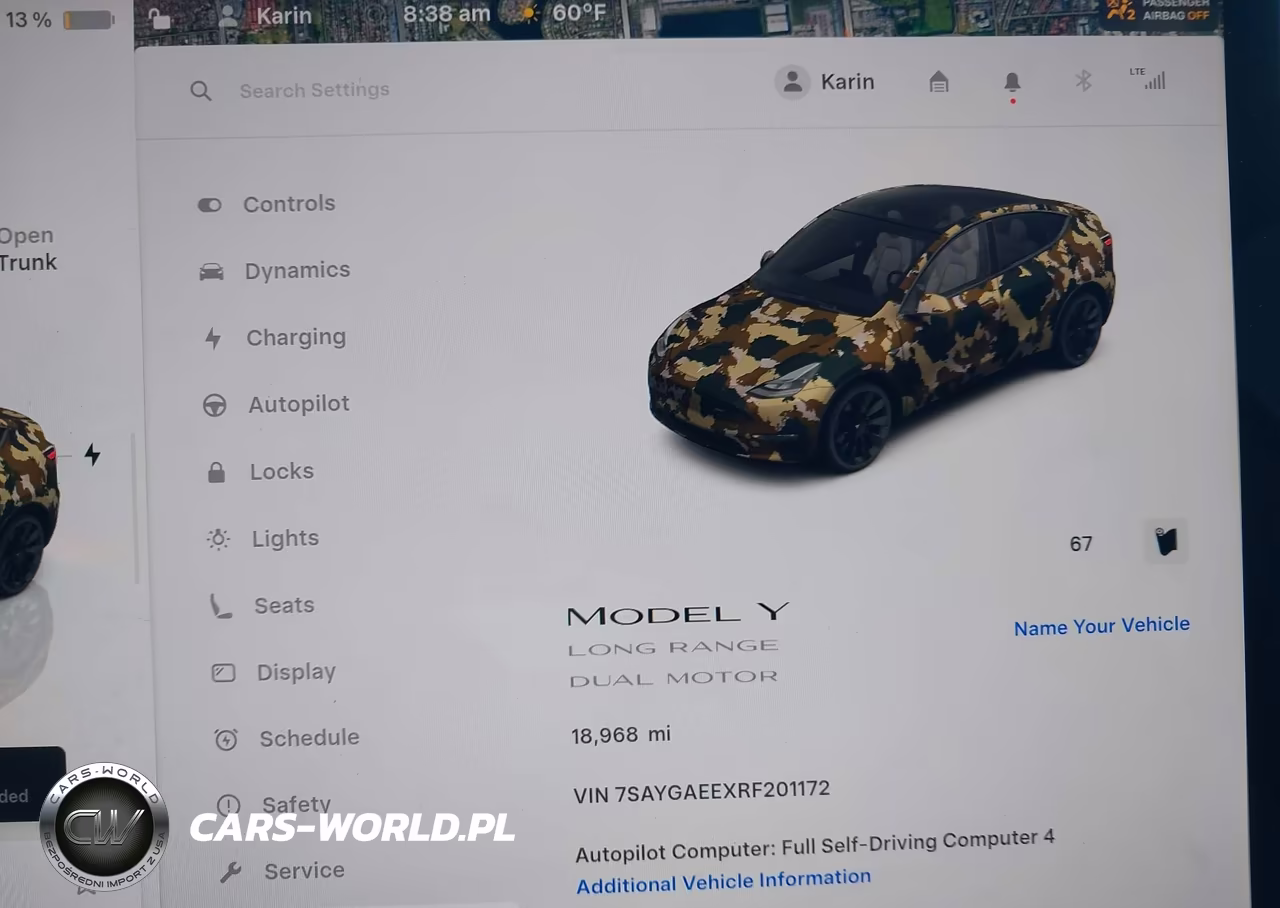 2024 Tesla Model Y Long Range Dual Motor All-Wheel Drive VIN:7SAYGAEEXRF201172 - 7
