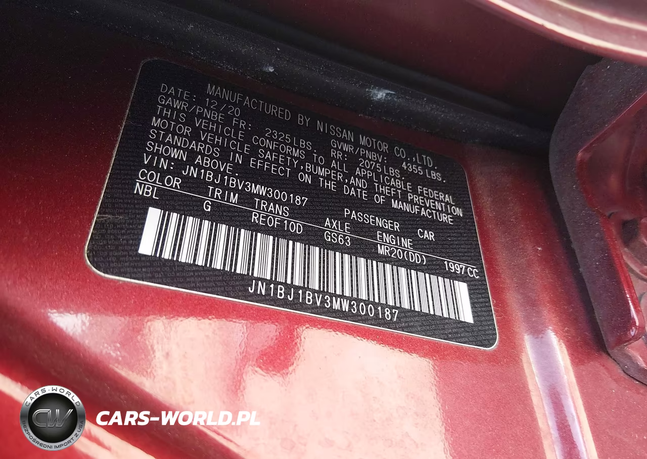 2021 Nissan Rogue Sport Sv Fwd Xtronic Cvt VIN:JN1BJ1BV3MW300187 - 9