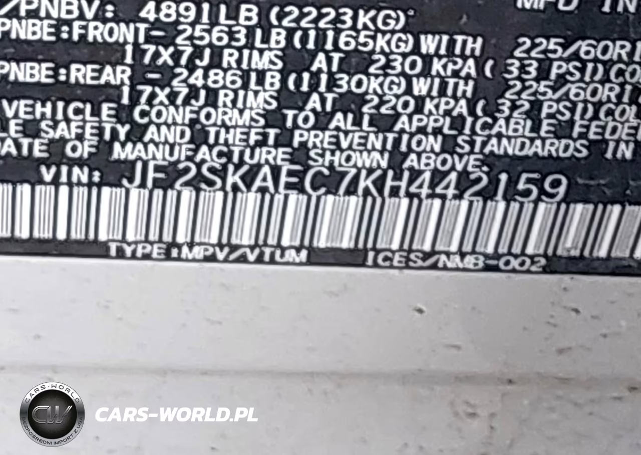 2019 Subaru Forester Premium VIN:JF2SKAEC7KH442159 - 9