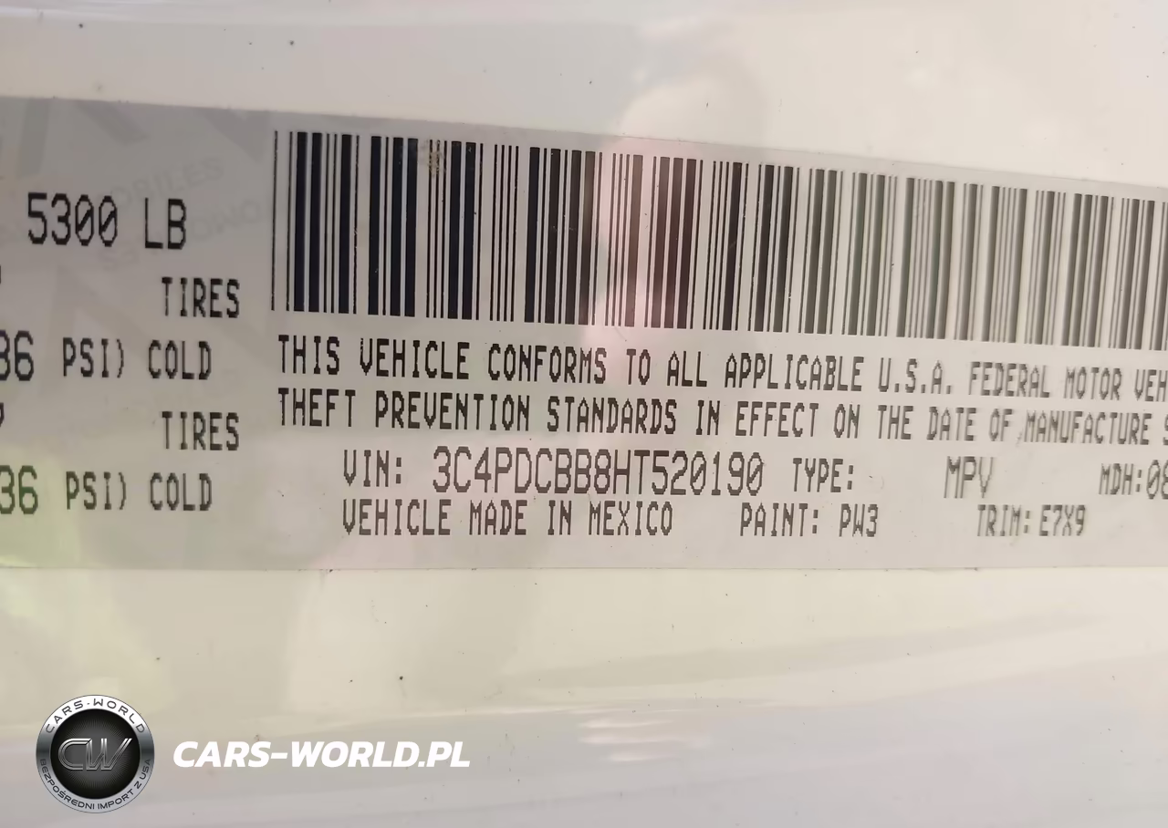 2017 Dodge Journey Sxt VIN:3C4PDCBB8HT520190 - 9