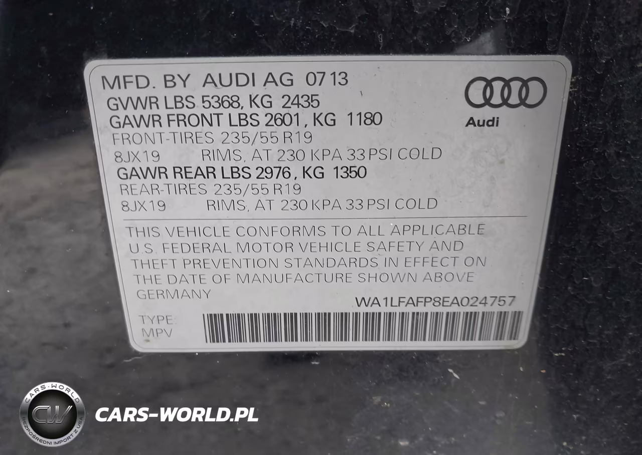 2014 Audi Q5 2.0T Premium VIN:WA1LFAFP8EA024757 - 9
