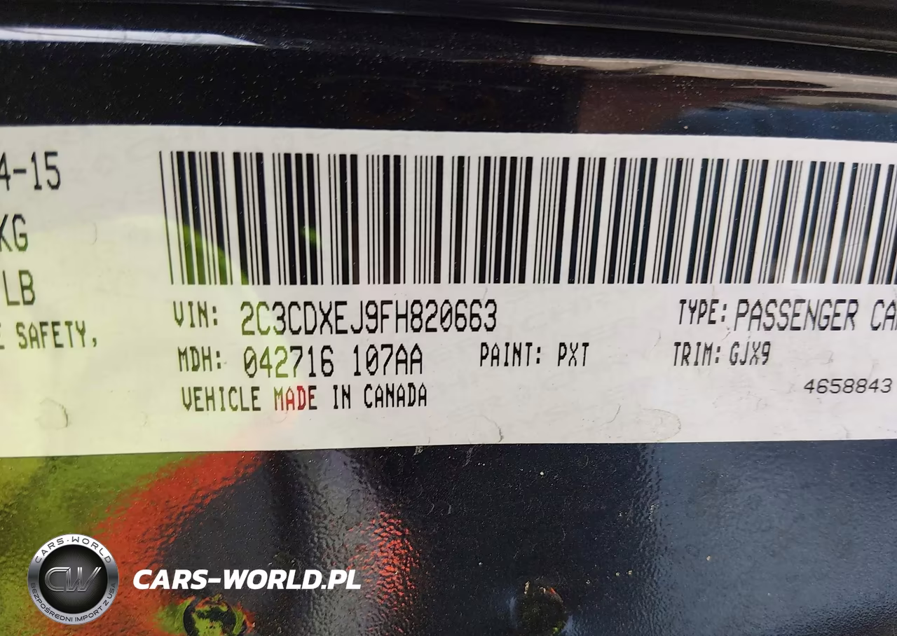 2015 Dodge Charger Srt 392 VIN:2C3CDXEJ9FH820663 - 9