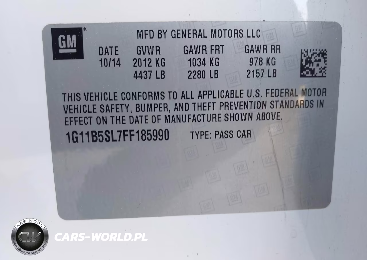 2015 Chevrolet Malibu Ls VIN:1G11B5SL7FF185990 - 9