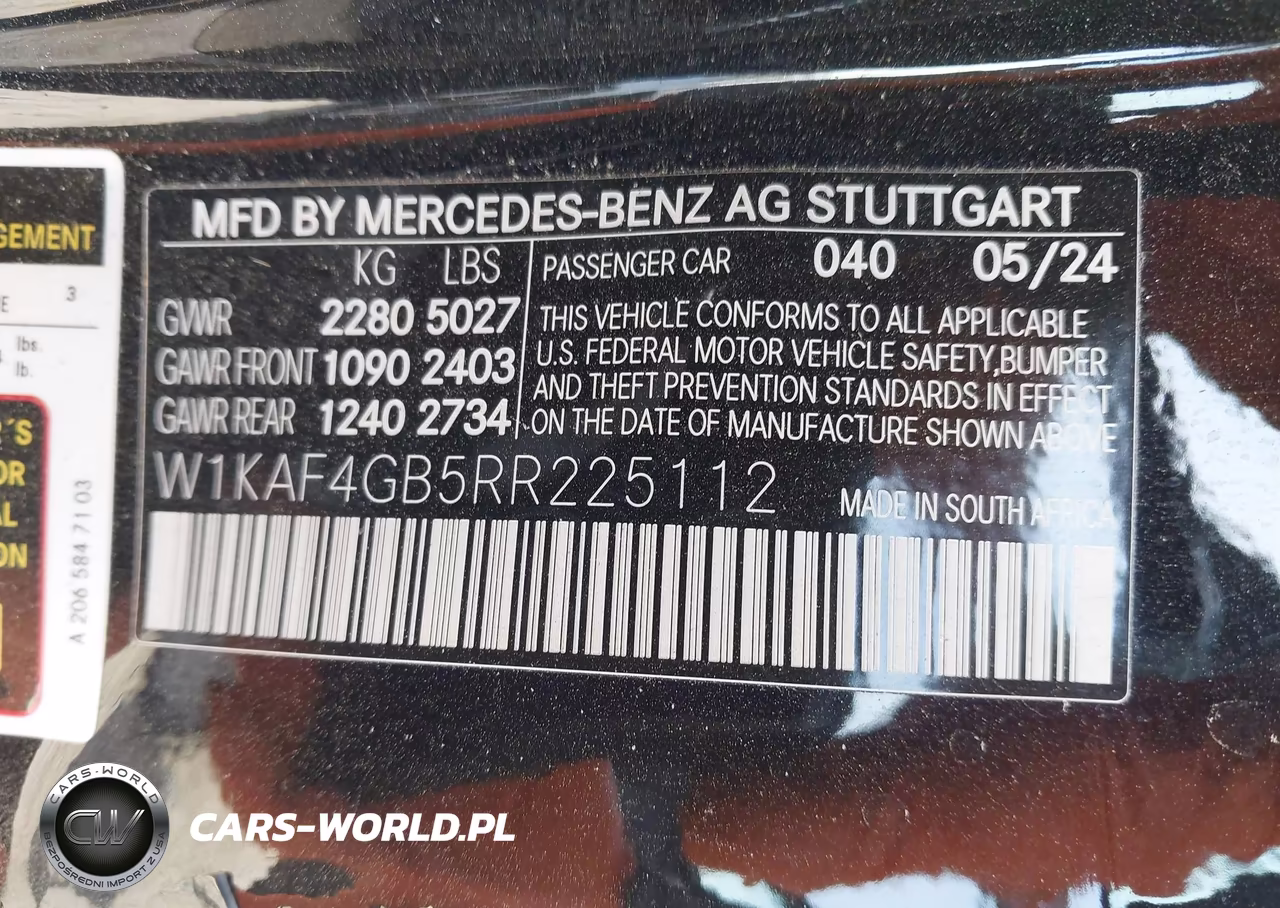 2024 Mercedes-Benz C 300 VIN:W1KAF4GB5RR225112 - 9