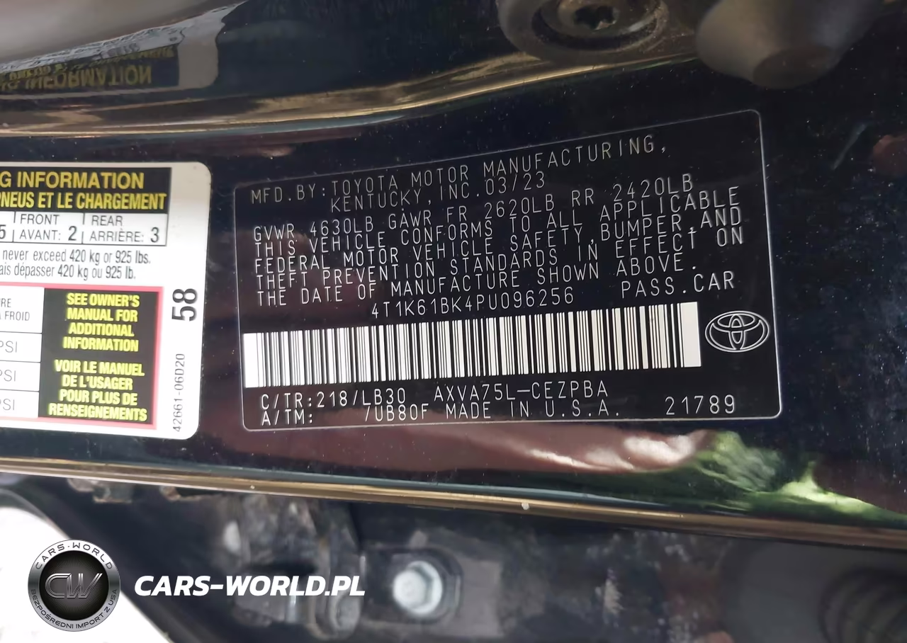 2023 Toyota Camry Xse Awd VIN:4T1K61BK4PU096256 - 9