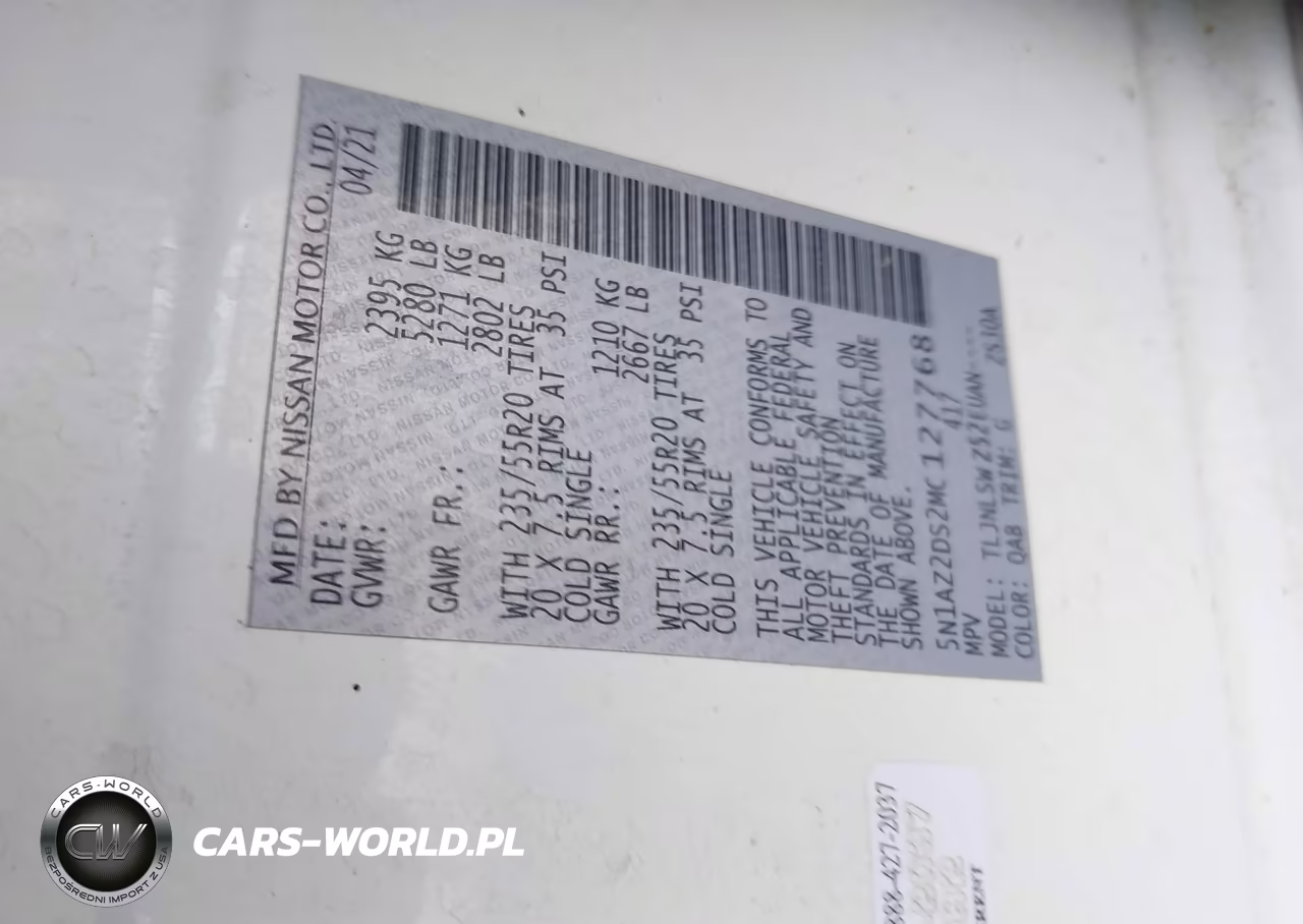 2021 Nissan Murano Platinum Intelligent Awd VIN:5N1AZ2DS2MC127768 - 9
