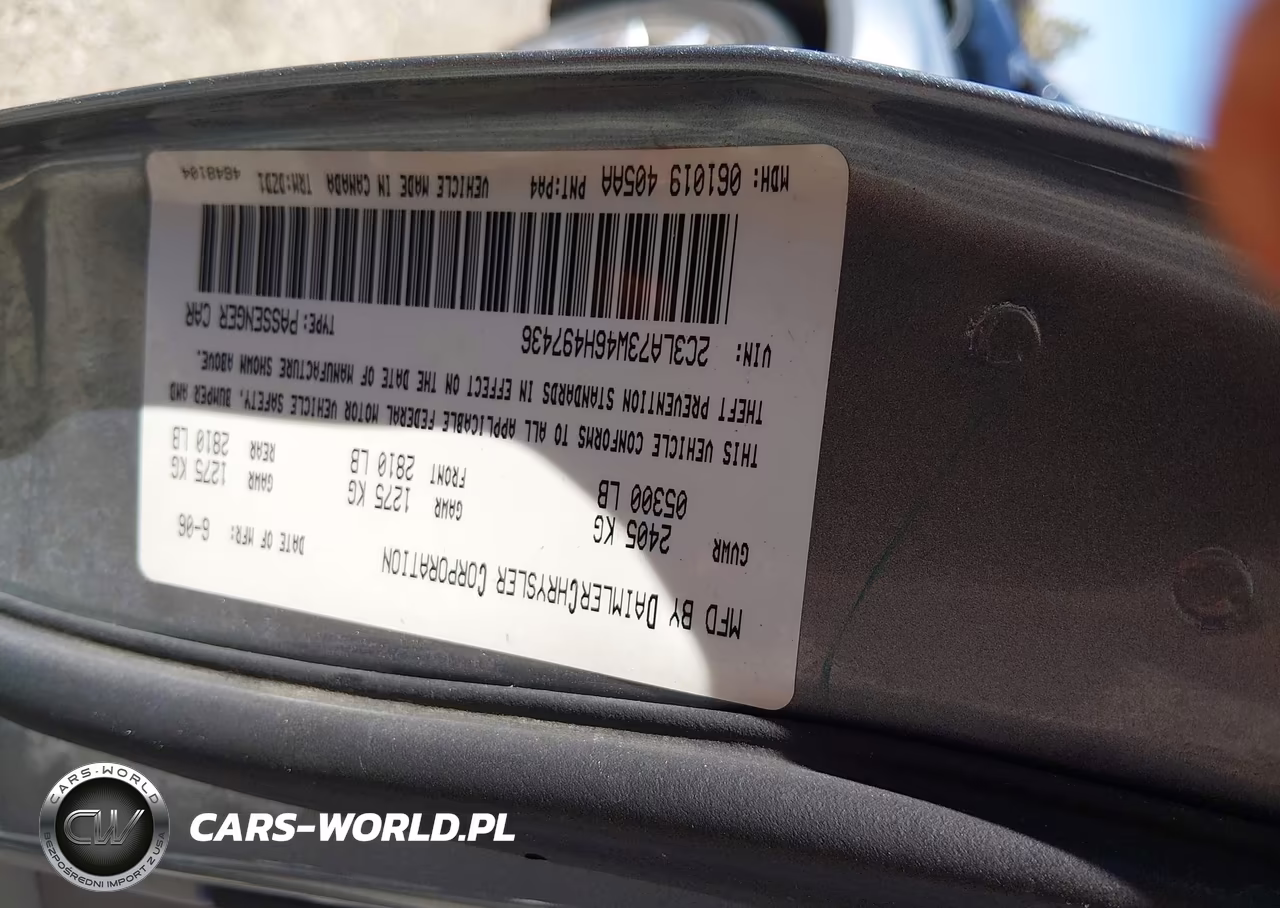 2006 Chrysler 300C Srt8 VIN:2C3LA73W46H497436 - 9