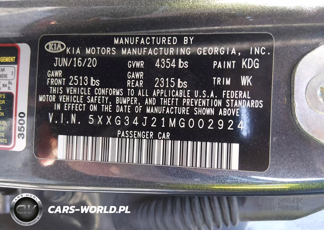 2021 Kia K5 Ex VIN:5XXG34J21MG002924 - 9