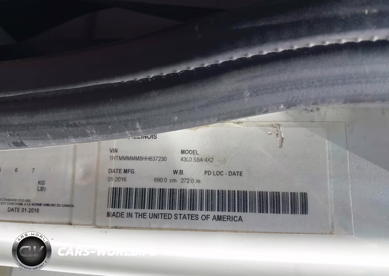 2017 International Durastar 4300 VIN:1HTMMMMM8HH637230 - 8