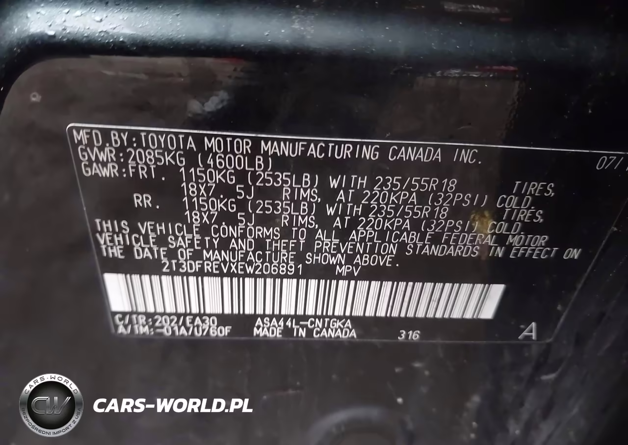 2014 Toyota Rav4 Limited VIN:2T3DFREVXEW206891 - 9