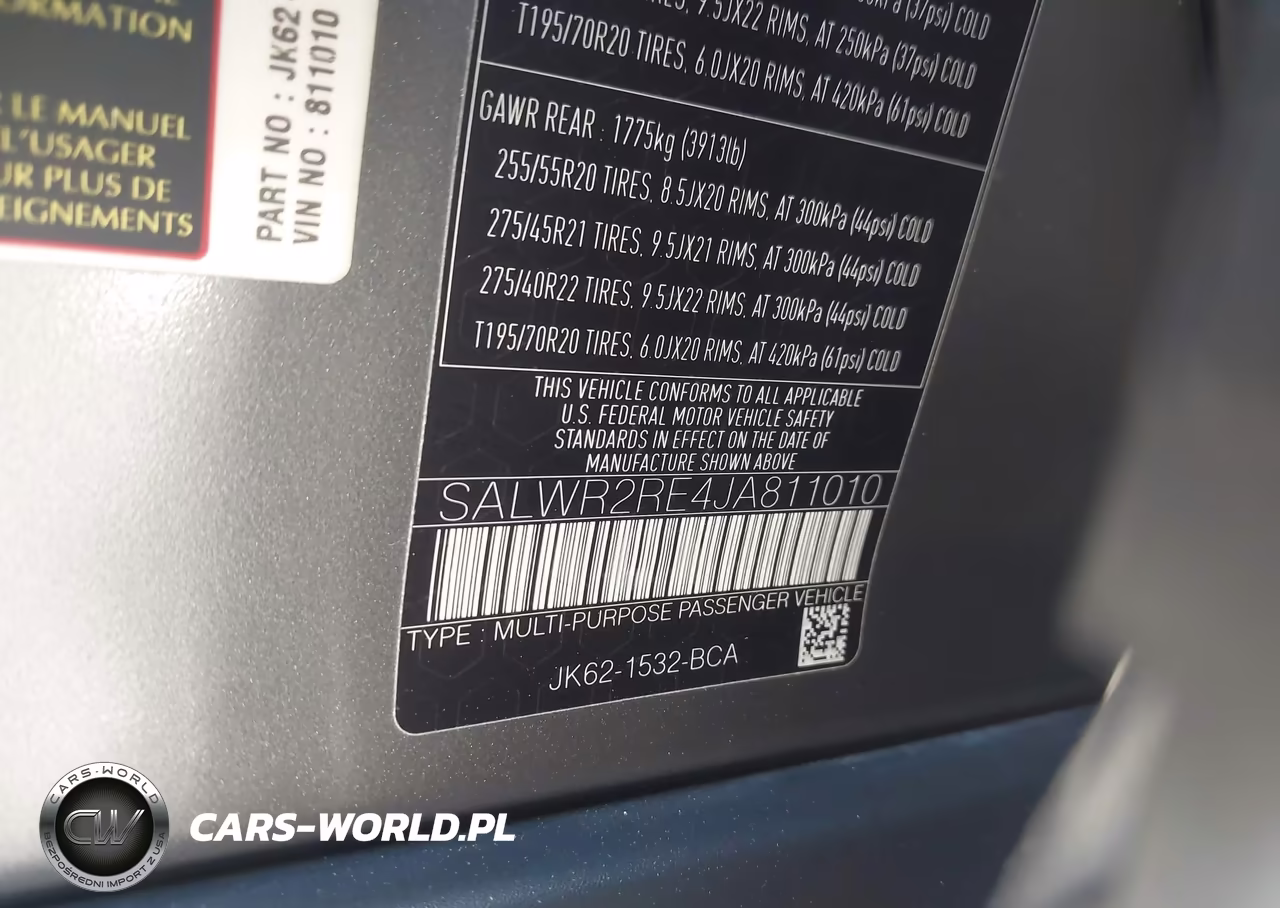 2018 Land Rover Range Rover Sport Supercharged-Supercharged Dynamic VIN:SALWR2RE4JA811010 - 9