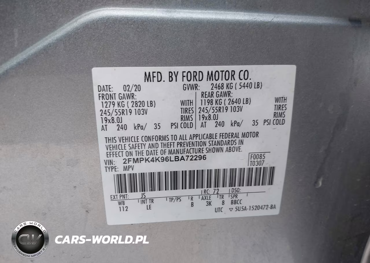 2020 Ford Edge Titanium VIN:2FMPK4K96LBA72296 - 9