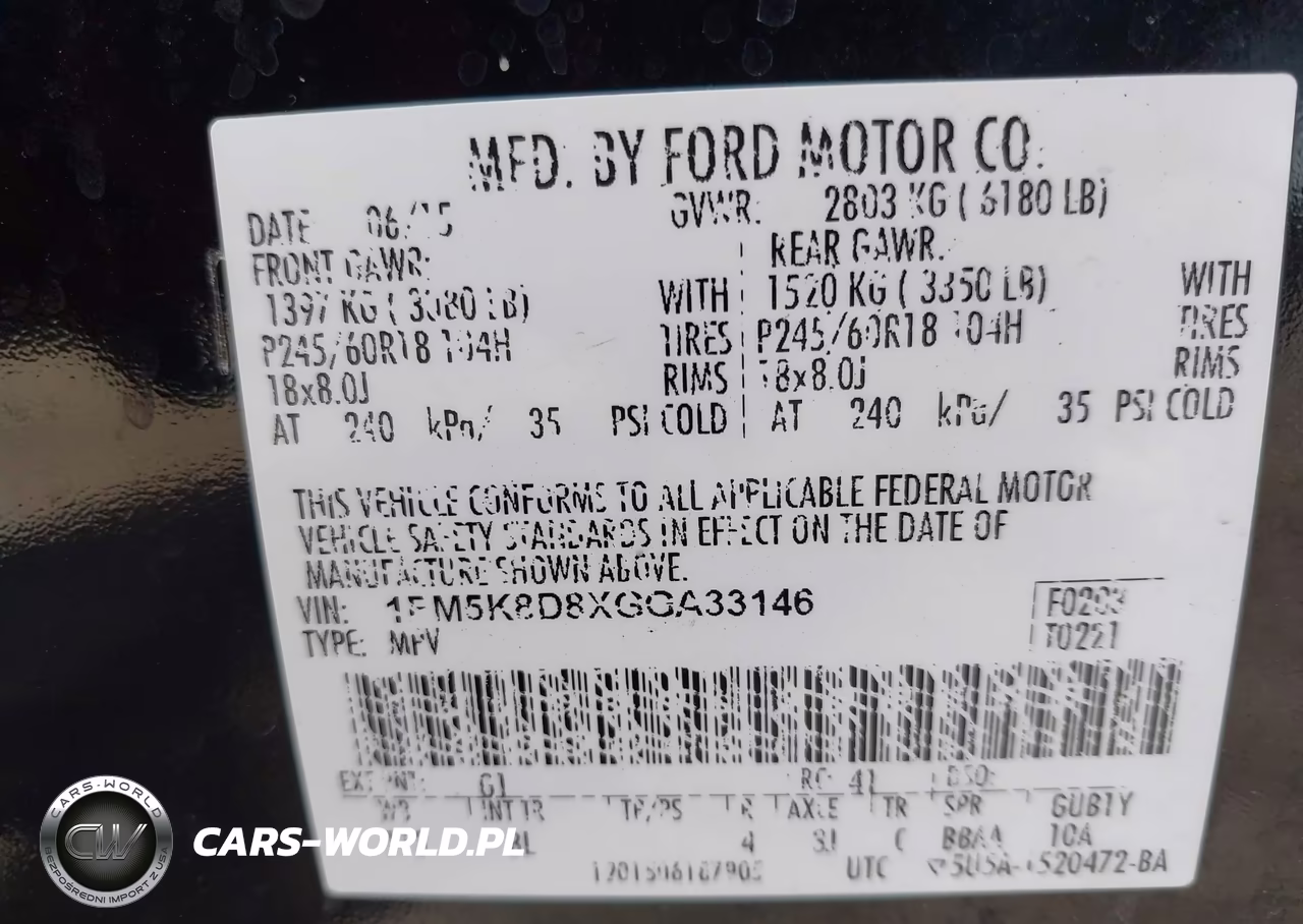 2016 Ford Explorer Xlt VIN:1FM5K8D8XGGA33146 - 9